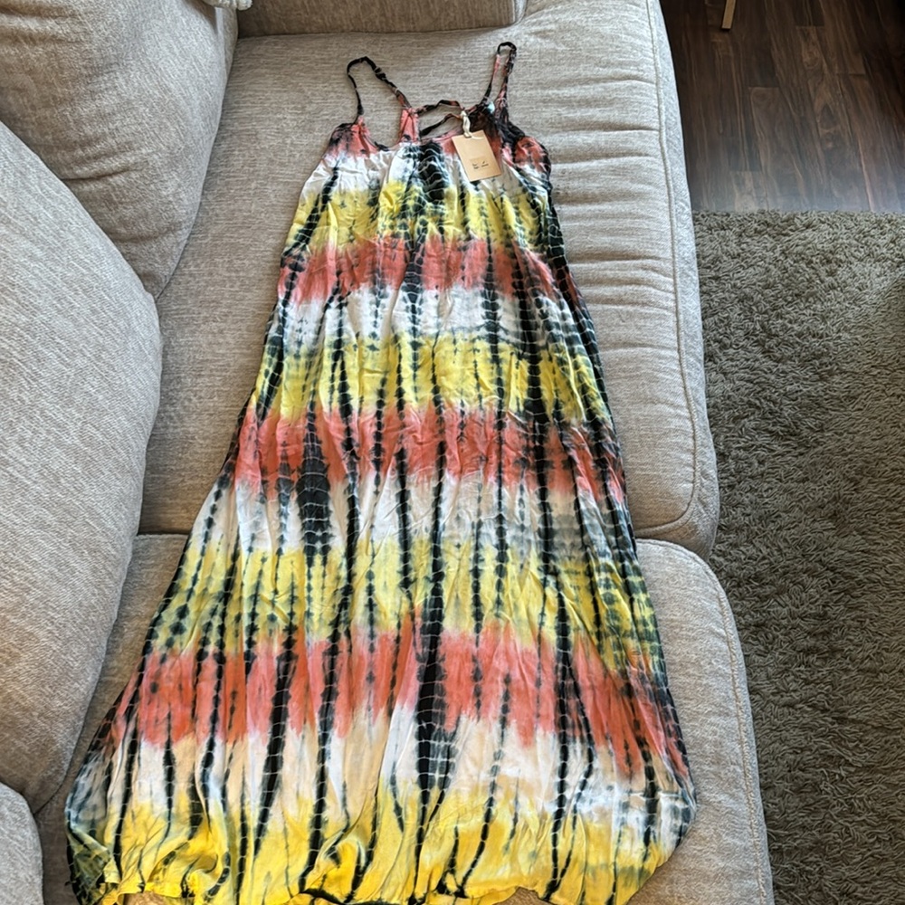 NWT Tye Dye summer dress .size large - Picture 5 of 6